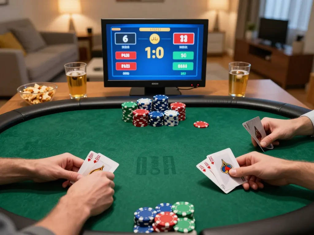 Players engage in an intense ta88 online poker game, showcasing strategy and excitement.