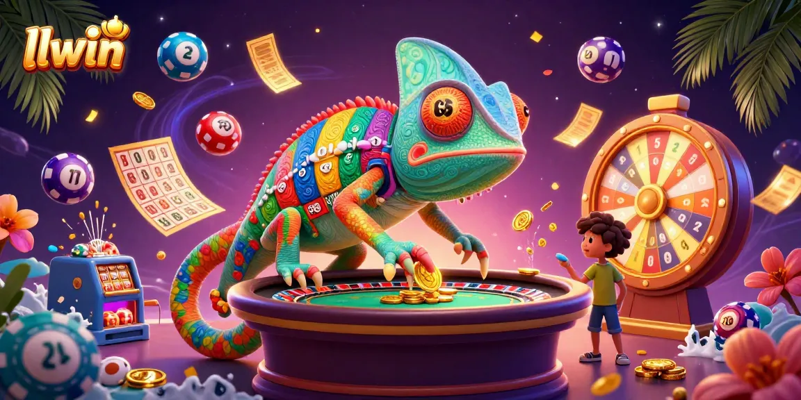 llwin engages players with a vibrant chameleon casino owner and exciting game elements.