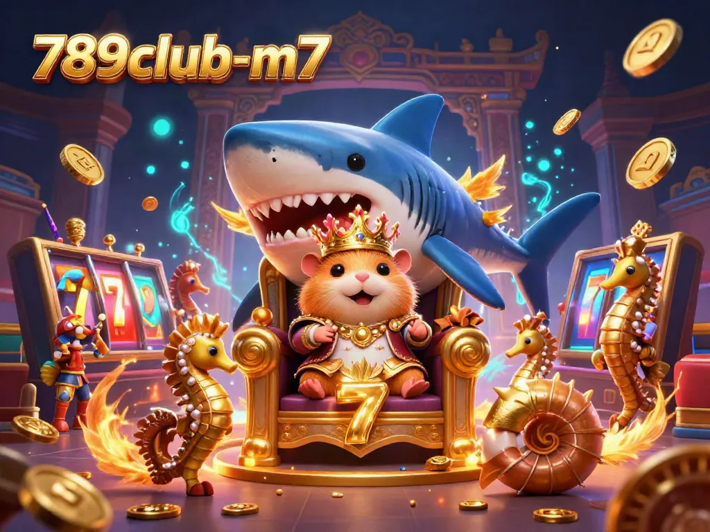 Engage with the vibrant 789club-m7 throne scene featuring a hamster king and lively casino elements.