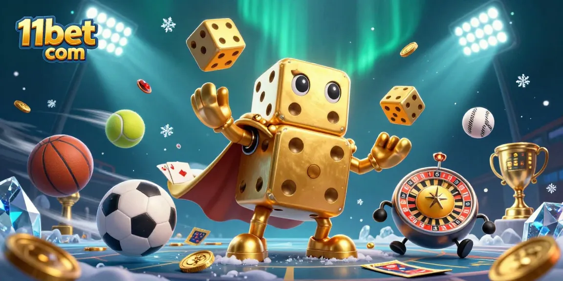 Spin to win at 11bet com with vibrant 3D casino characters and dynamic game elements.