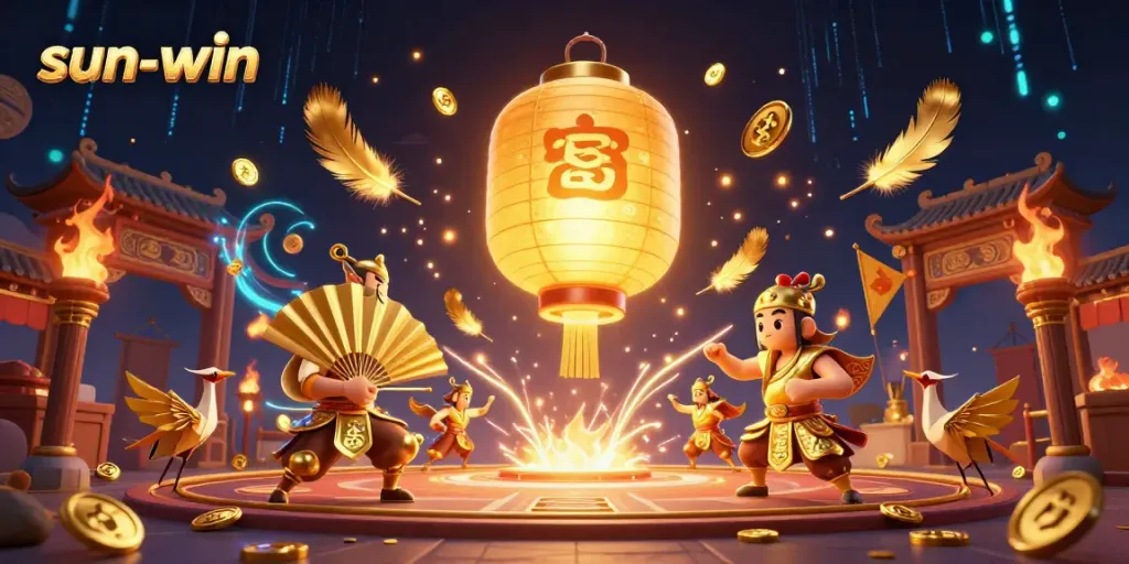 Engage with thrilling sun-win games at a vibrant night market casino with enchanting spirits and golden rewards.