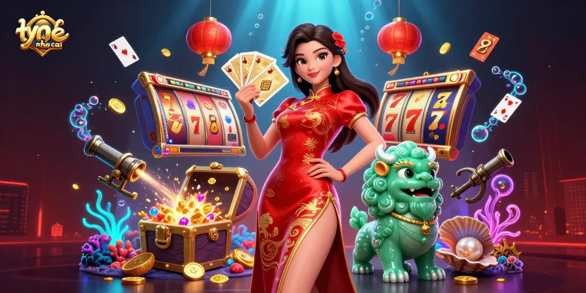 Engage with ty le keo nha cai through an elegant casino scene featuring vibrant characters and dynamic gaming elements.