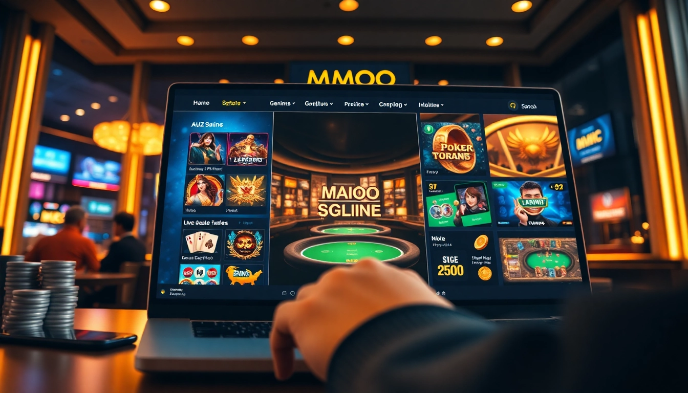 Exciting online experience at nhà cái mmoo featuring various casino games and engaging graphics.